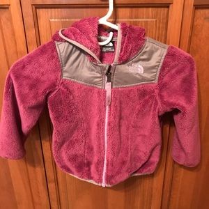 The North Face fleece with hood size 3T